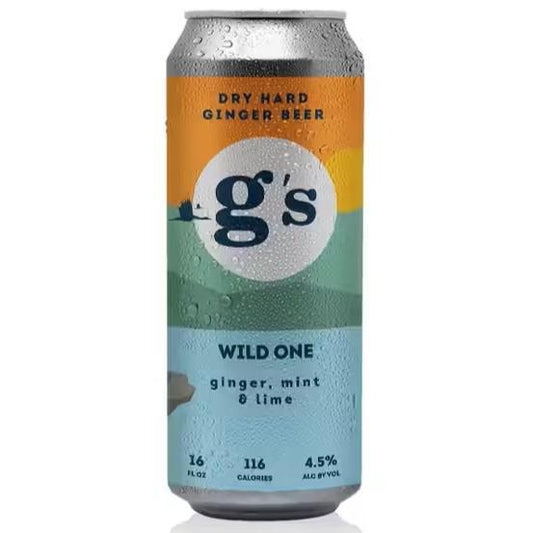 g's Hard Ginger Beer - 'The Wild One' w/ Ginger, Mint & Lime (16OZ)