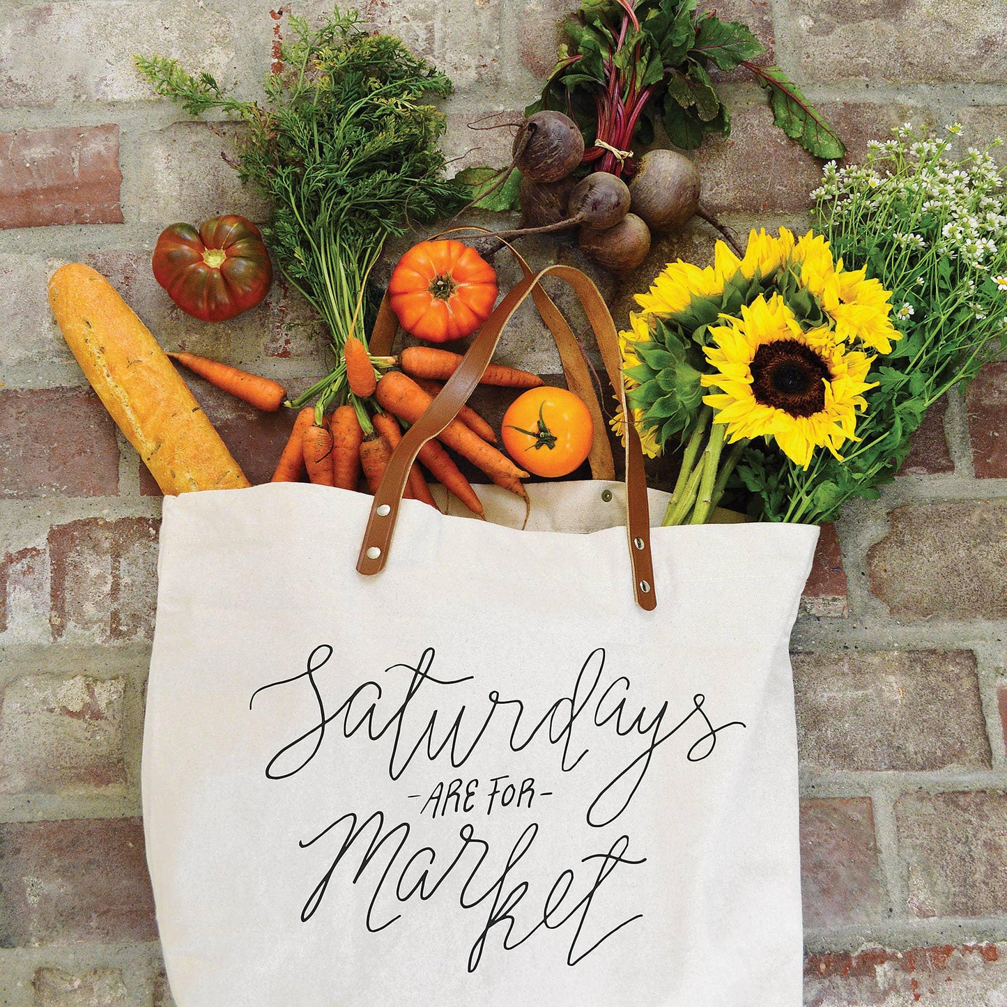 Wild Ink Press - 'Saturdays Are For Market' Tote Bag