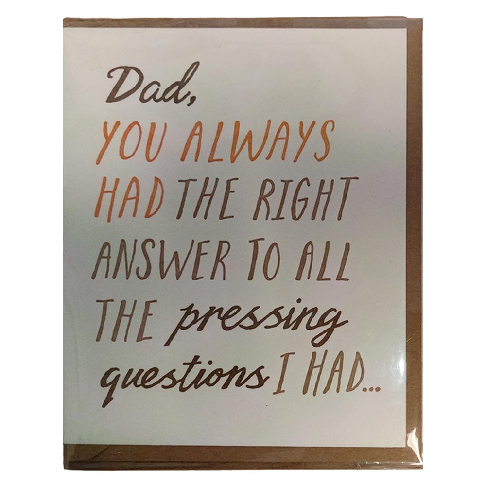 417 Press - 'The Dad Answer' Folded Card (1CT)