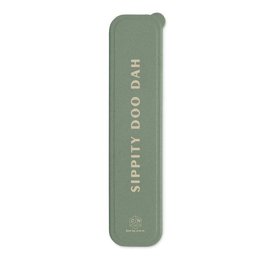 Designworks Ink - 'Sippity Doo Dah' Stainless Steel Gold Straw Set
