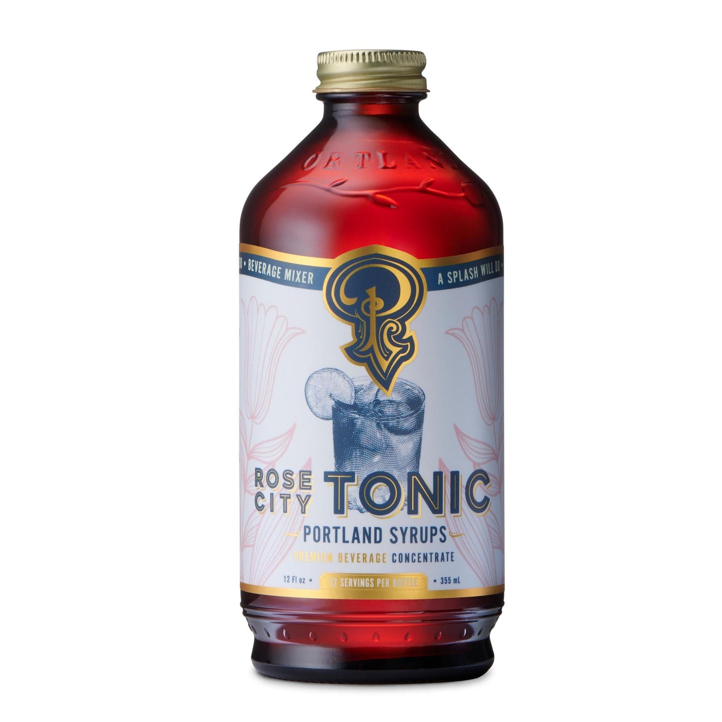 Portland Syrups - 'Rose City Tonic' Liquor & Soda Mixer (12OZ)