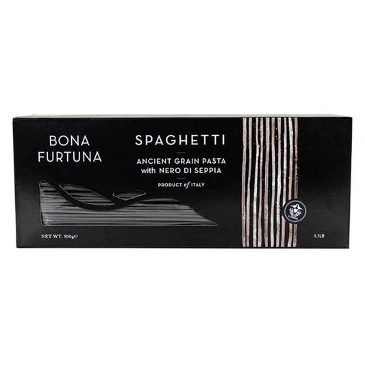 Bona Furtuna - Ancient Grain Spaghetti w/ Nero di Seppia (500G)