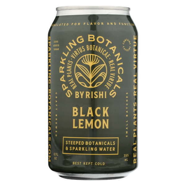 Rishi - 'Black Lemon' Sparkling Botanical Tea (12OZ).