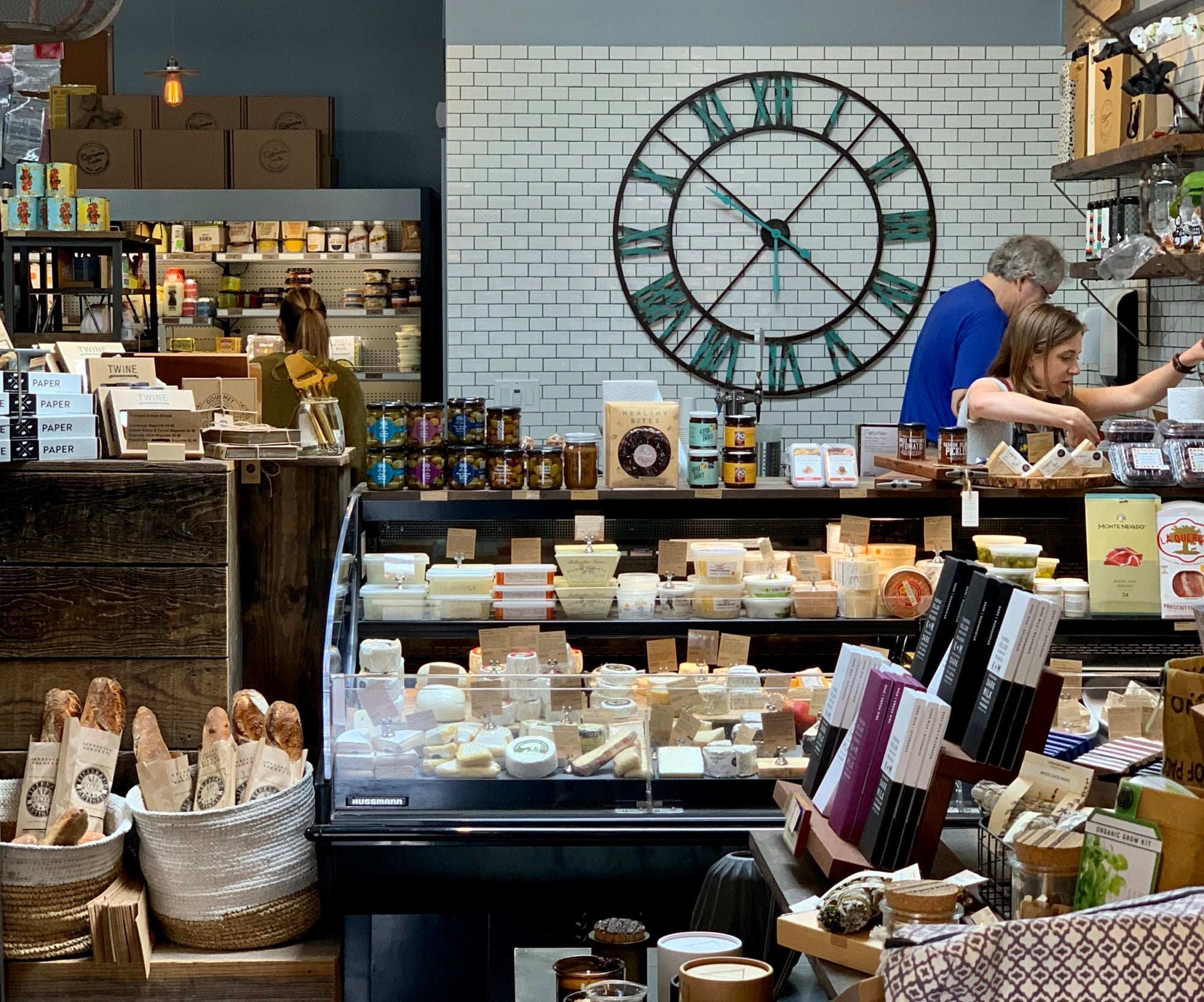 Super Bowl snack spread with artisan cheese and game day grazing from The Epicurean Trader