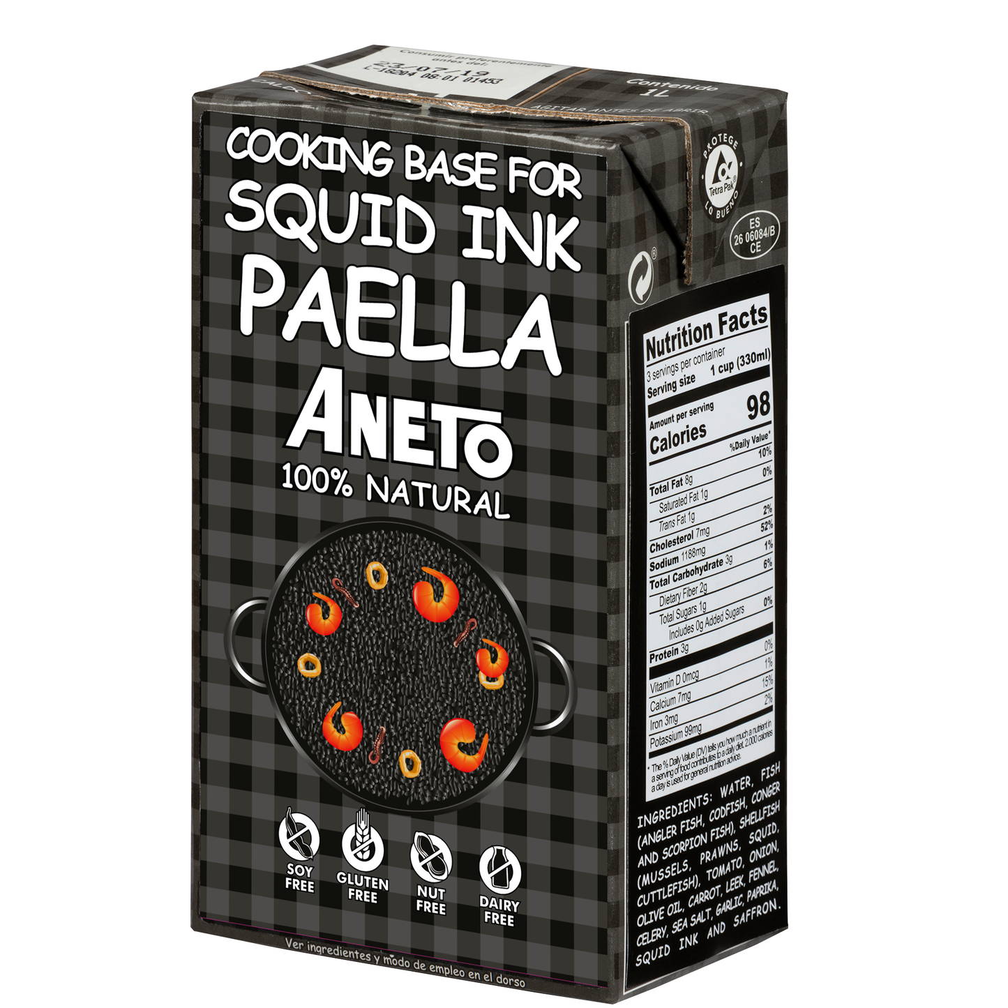 Aneto - Cooking Base for Squid Ink Paella (34OZ)