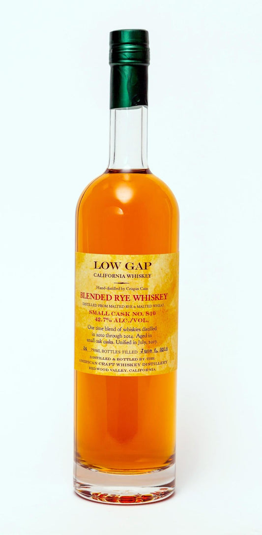 American Craft Whiskey Distillery - 'Low Gap' Blended Rye Malt Whiskey (750ML)