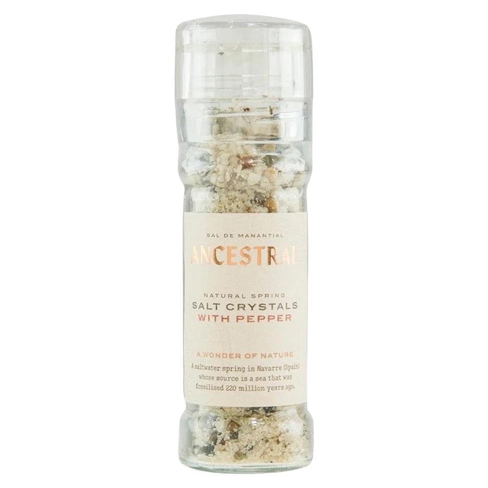Ancestral Spring Salt - Natural Spring Salt Crystals & Organic Pepper (3.17OZ)