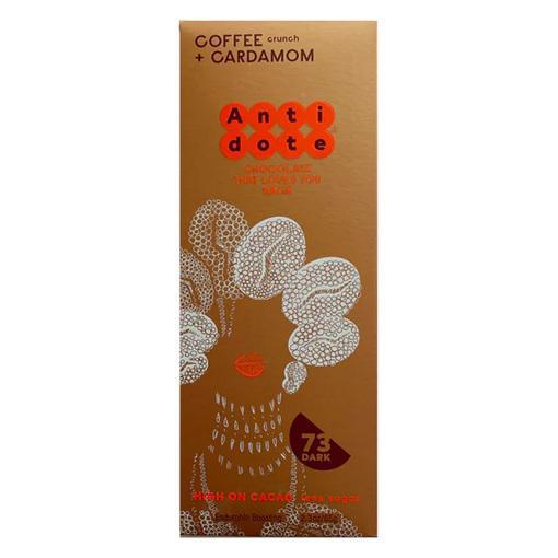 Antidote Chocolate - 'Coffee Crunch & Cardamom' Bar (65G | 73%).