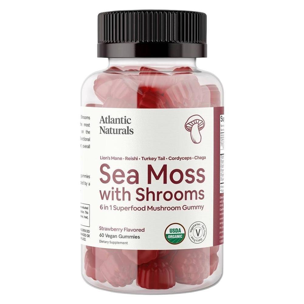 Atlantic Naturals - 'Sea Moss w/ Mushrooms' Gummies (60CT)