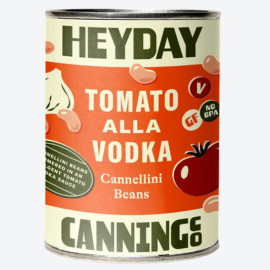 Heyday Canning Co. - 'Tomato Alla Vodka' Cannellini Beans (15OZ)