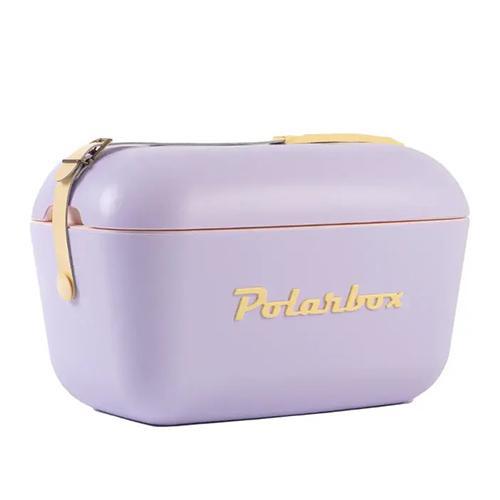 Polarbox - 'Lilac' Cooler w/ Yellow Leather Strap (21QT)