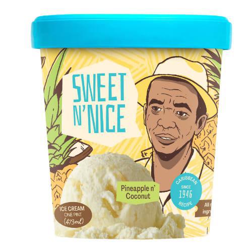 Neale's Sweet N' Nice - 'Pineapple n' Coconut' Ice Cream (1PT)