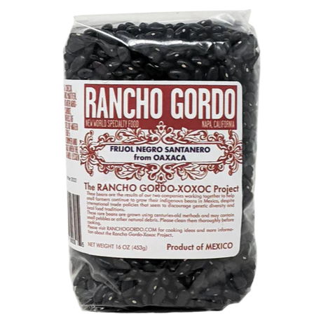 Rancho Gordo - 'Frijol Negro Santanero' Heirloom Beans (16OZ)