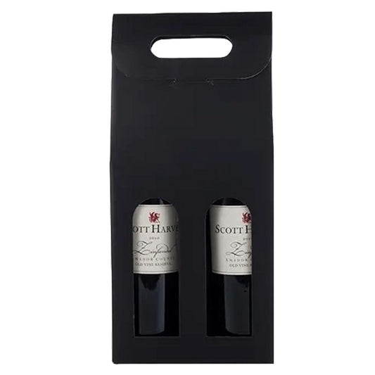 Cakewalk - Double Bottle Black Wine Bottle Carrier (1CT)