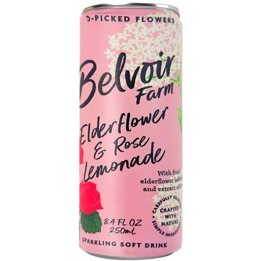 Belvoir Farm - 'Elderflower & Rose' Sparkling Lemonade (250ML)