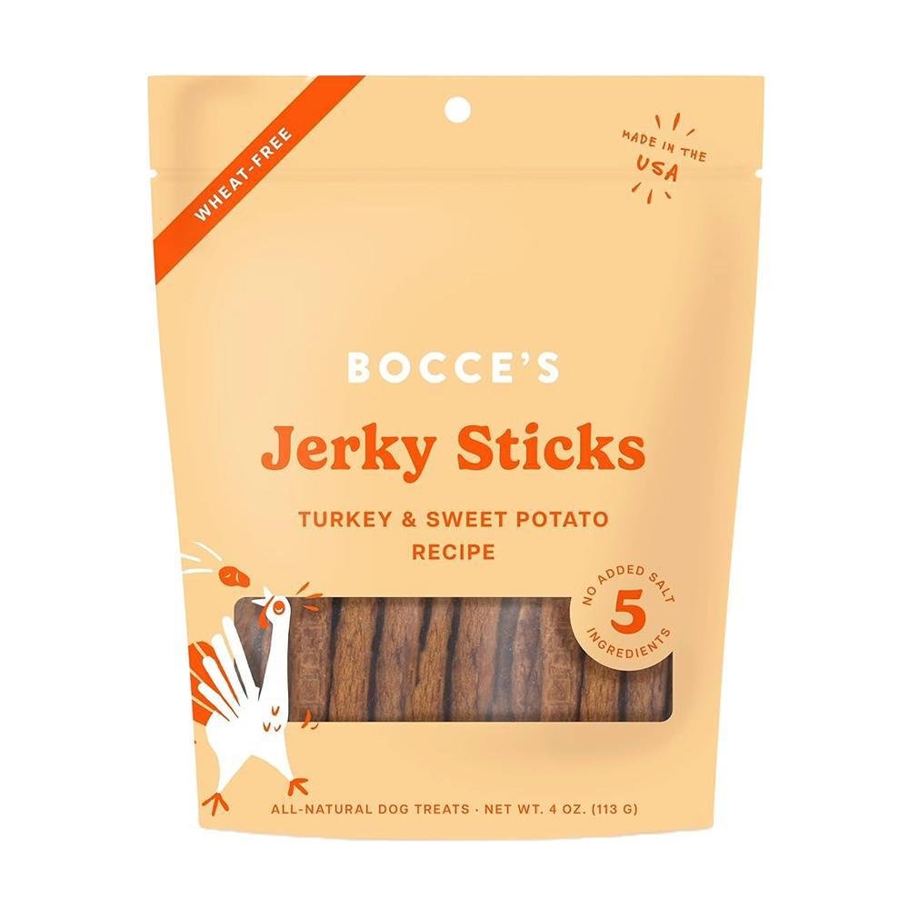 Bocce's Bakery - 'Turkey & Sweet Potato' Jerky Sticks Dog Treats (4OZ)