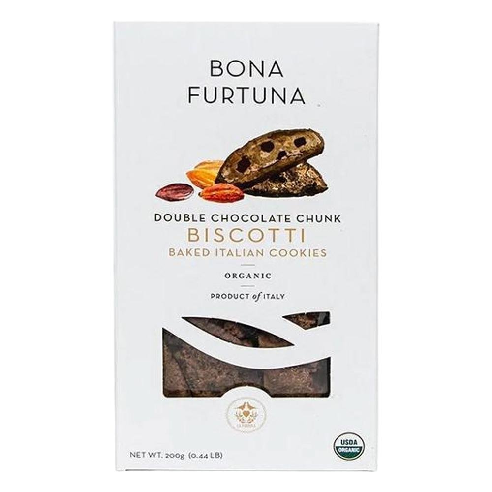 Bona Furtuna - 'Double Chocolate Chunk' Organic Biscotti (200G)