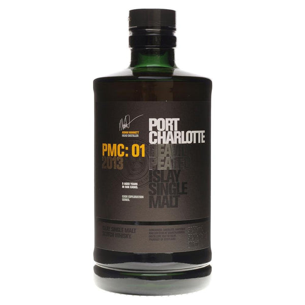Bruichladdich Distillery - 'Port Charlotte PMC: 01 2013' Heavily Peated Islay Single Malt Scotch (750ML).