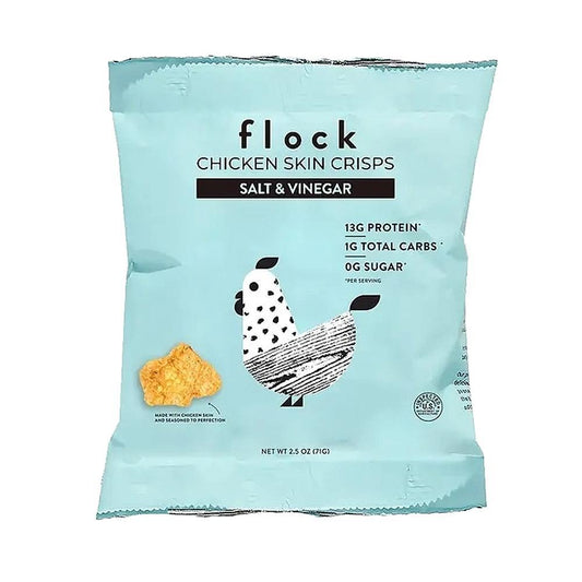 FLOCK - 'Salt & Vinegar' Chicken Skin Crisps (2.5OZ)