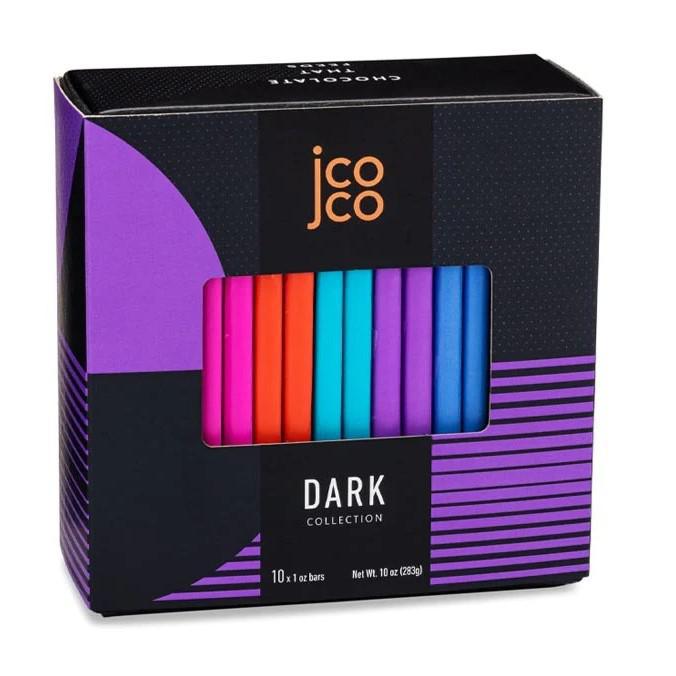 jcoco Chocolate - 'Dark Collection' Chocolate Bars (10x1OZ)