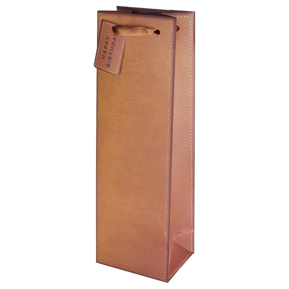 Cakewalk - Faux Leather Wine Bag (1CT)