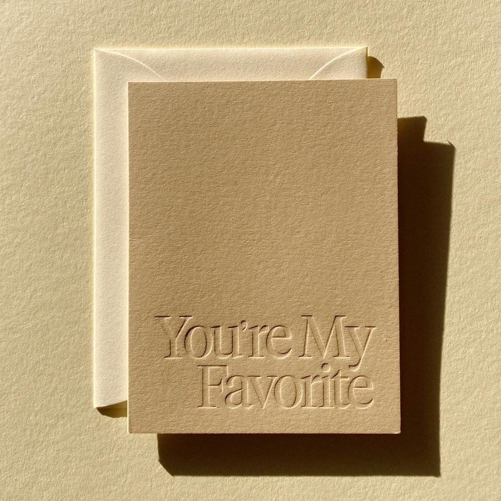 Jaymes Paper - 'You're My Favorite' Card (1CT)
