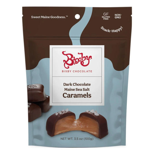 Bixby Chocolate - 'Dark Chocolate Maine Sea Salt' Caramels (100G)