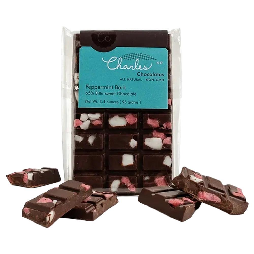 Charles Chocolates - 'Peppermint Bark' Bar (3.4OZ)