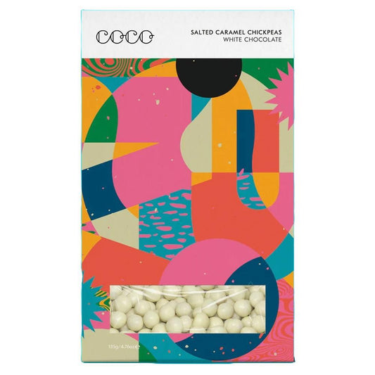 COCO Chocolatier - 'Salted Caramel Chickpeas' White Chocolate (135G)