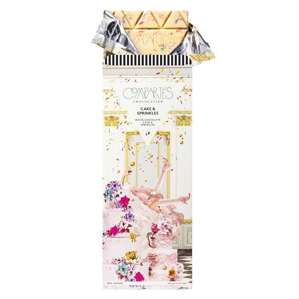 Compartes - 'Cake & Sprinkles' White Chocolate w/ Vanilla Cake & Sprinkles (3OZ | 36%)