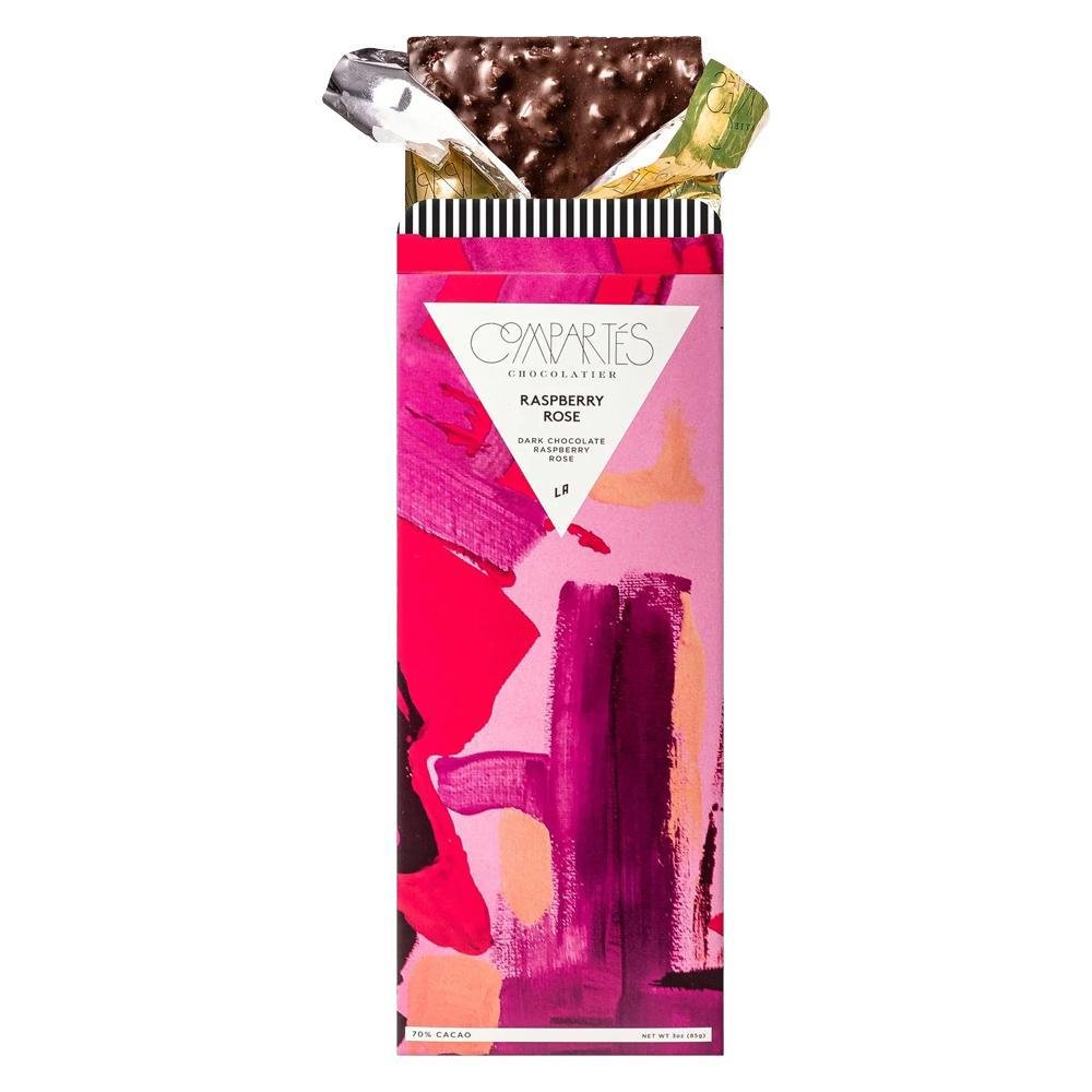 Compartes - 'Raspberry Rose' Dark Chocolate w/ Raspberry & Rose (3OZ | 70%)