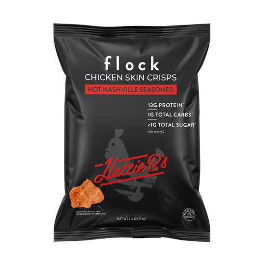 FLOCK - 'Hattie B's' Hot Nashville Seasoned Chicken Skin Crisps (2.5OZ)