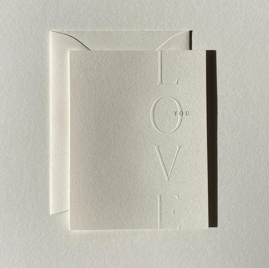 Jaymes Paper - 'Love You' Card (1CT)
