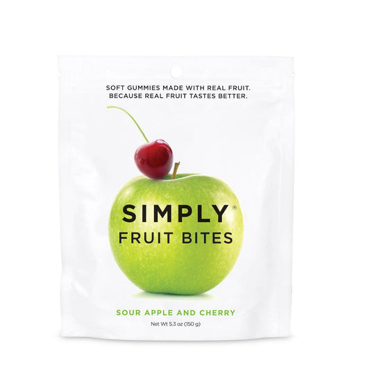 SIMPLY - 'Sour Apple & Cherry' Fruit Bites (150G)