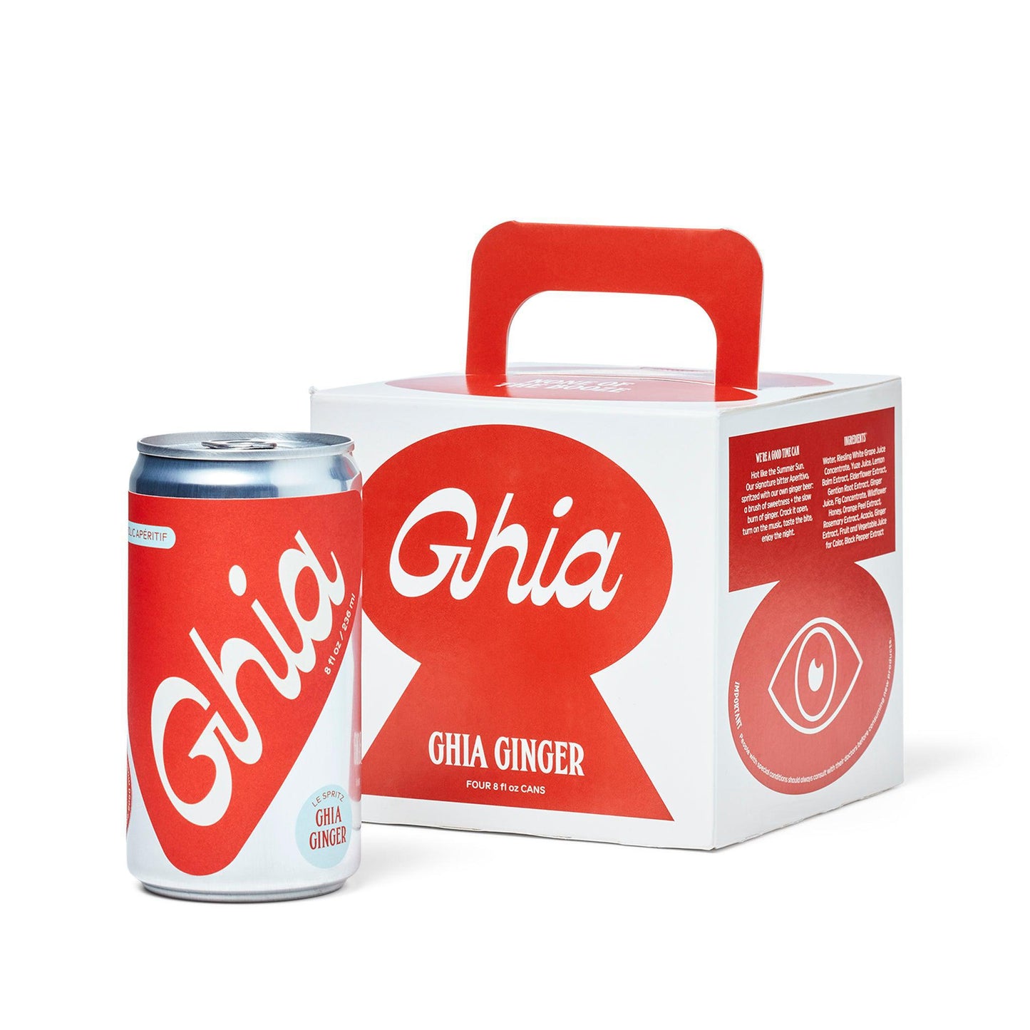 Ghia - 'Le Spritz: Ghia Ginger' Non-Alcoholic Cocktail (4x8OZ)