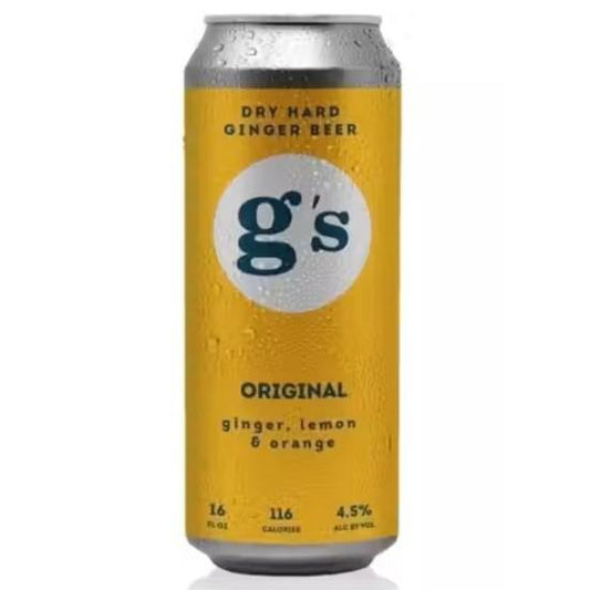 g's Hard Ginger Beer - 'Original' Zero Sugar (16OZ)