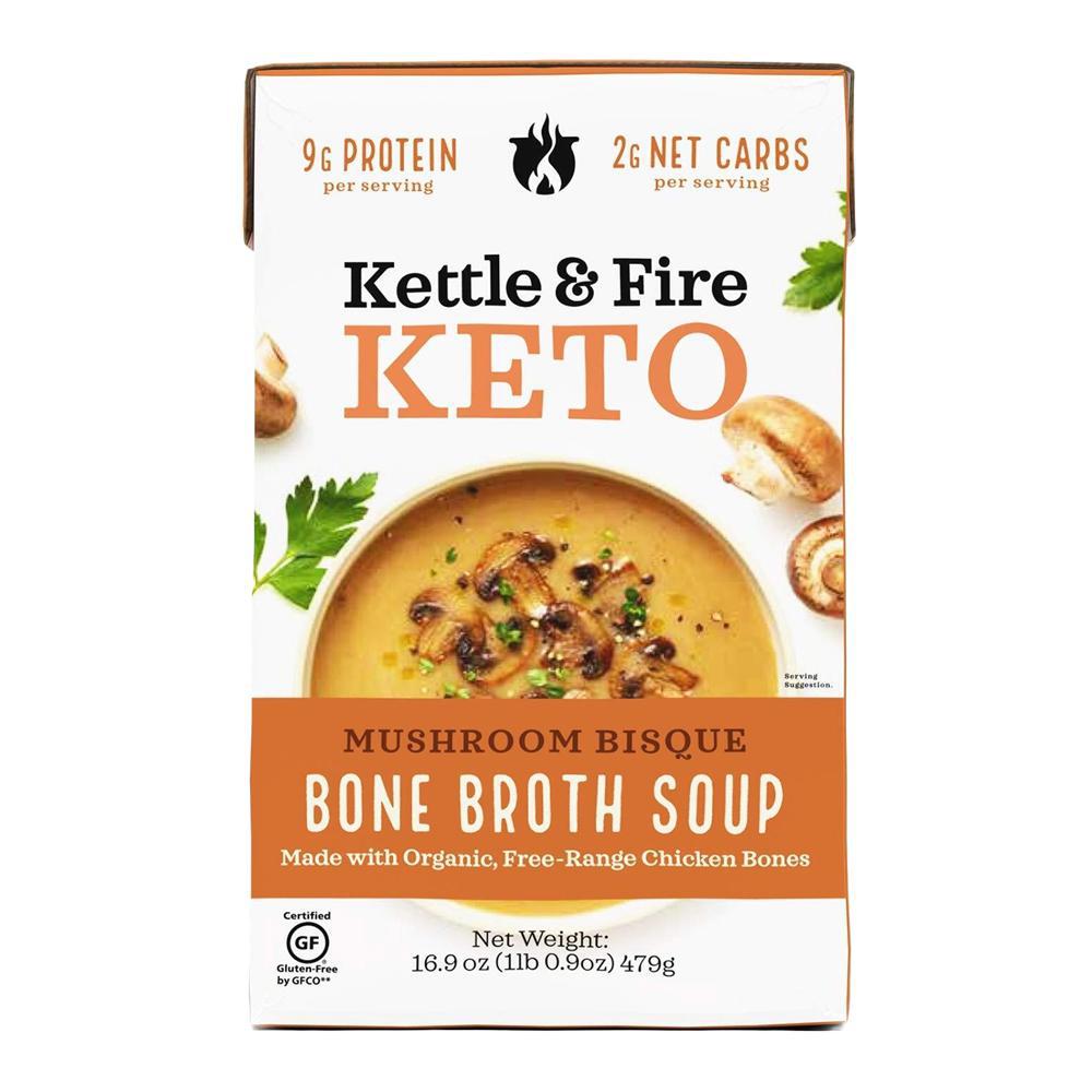 Kettle & Fire - 'Mushroom Bisque' Bone Broth Soup (16.9OZ)