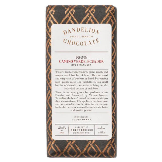 Dandelion Chocolate - Camino Verde, Ecuador (2OZ | 100%)