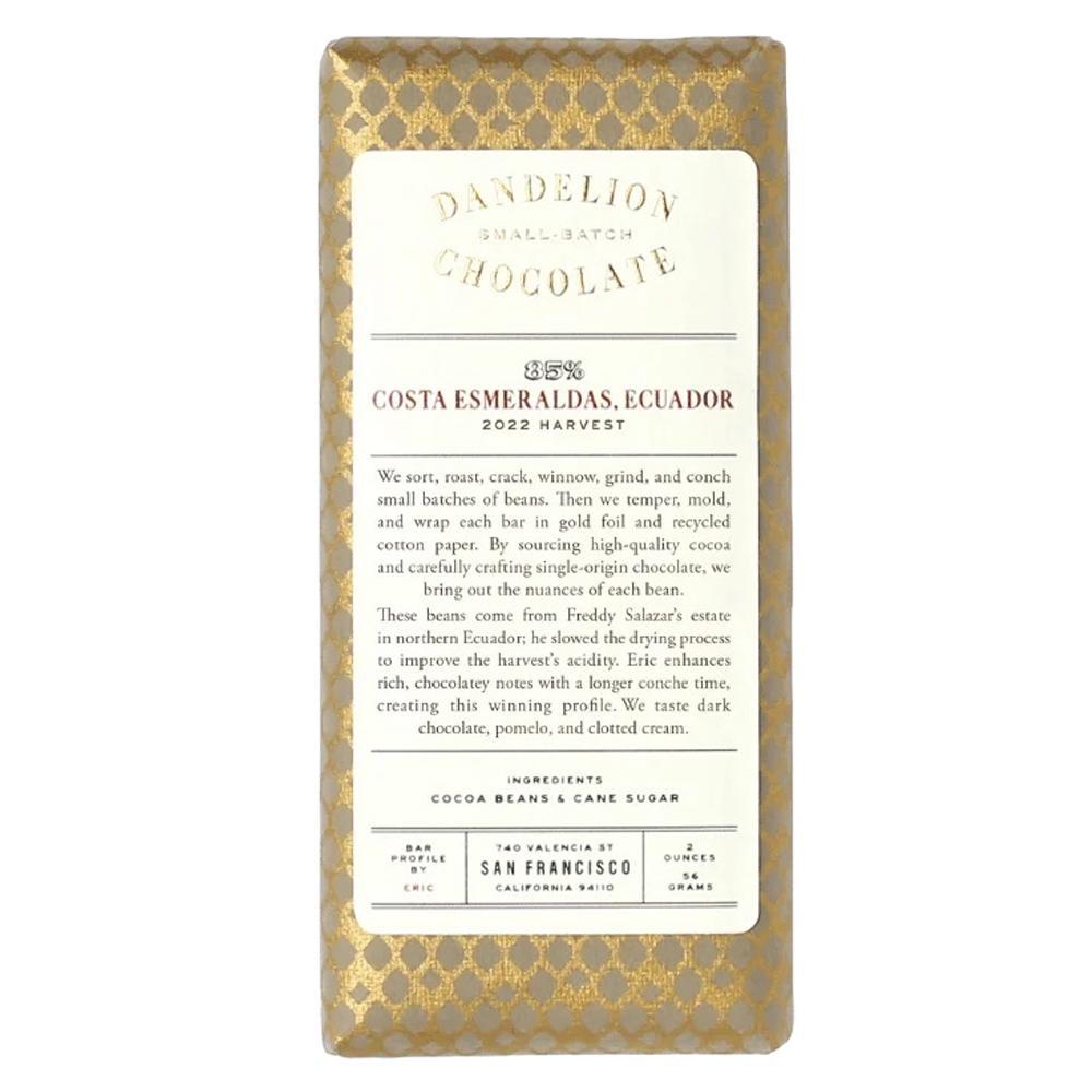 Dandelion Chocolate - Costa Esmeraldas, Ecuador (2OZ | 85%)