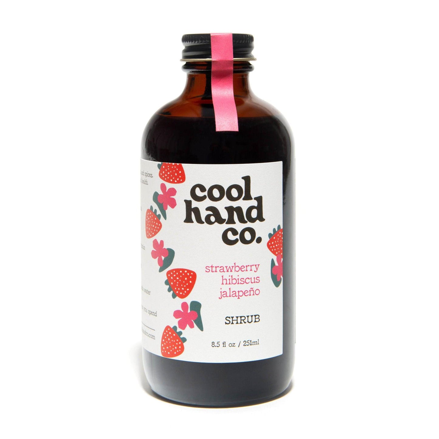 Cool Hand Co - 'Strawberry Hibiscus Jalapeno' Shrub (8.5OZ)