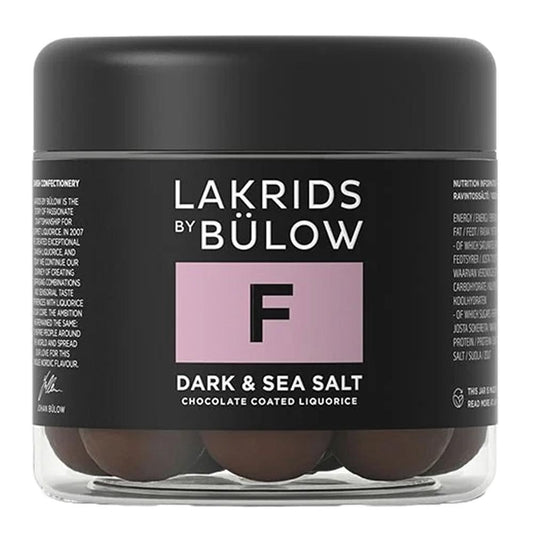 Lakrids by Bulow - 'Dark & Sea Salt' Chocolate Coated Licorice (125G)