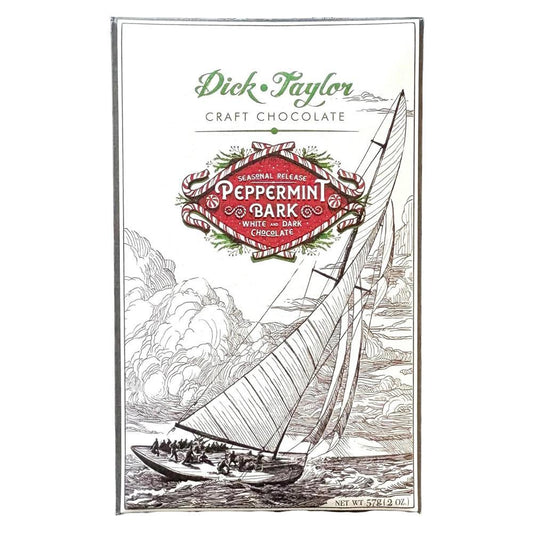 Dick Taylor Craft Chocolate - 'Peppermint Bark' White & Dark Chocolate (2OZ | 72%)