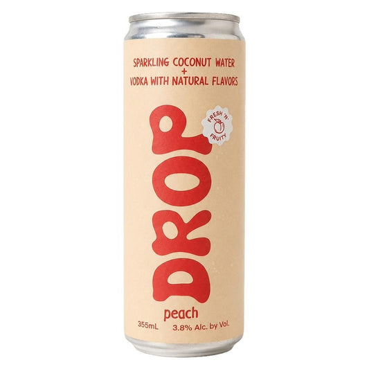 Drop - 'Peach' Alcoholic Sparkling Coconut Water (4PK)