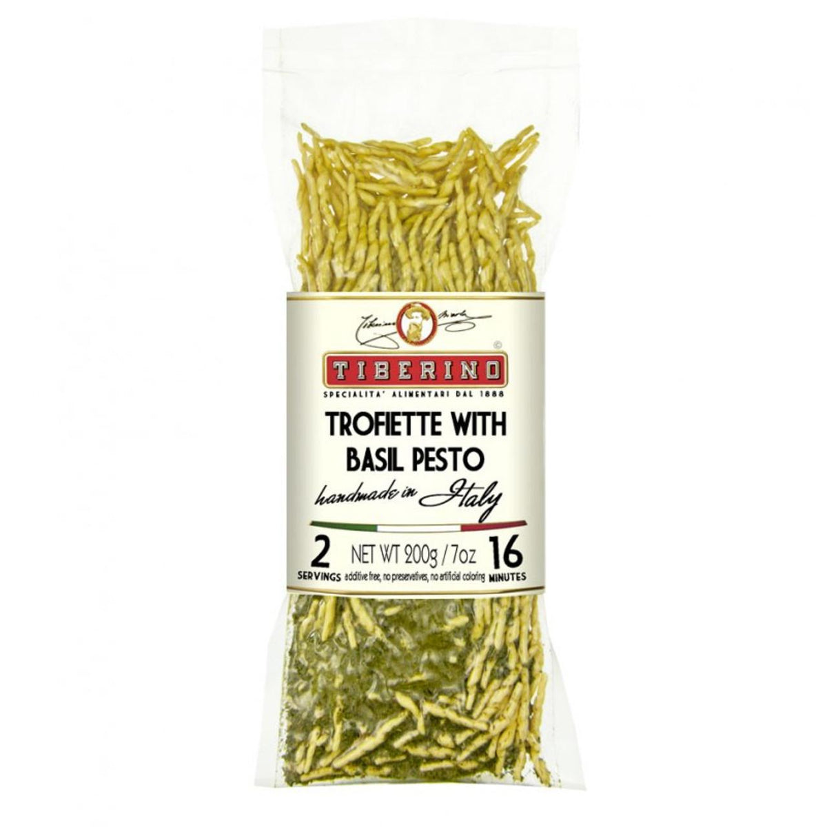 Tiberino - Trofiette Pasta w/ Basil Pesto (7OZ).
