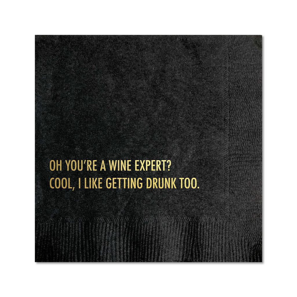 Pretty Alright Goods - 'Oh, You're A Wine Expert?' Cocktail Napkins (20CT)