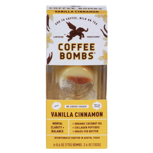 Ladybird Provisions - 'Vanilla Cinnamon' Coffee Bombs (6CT)