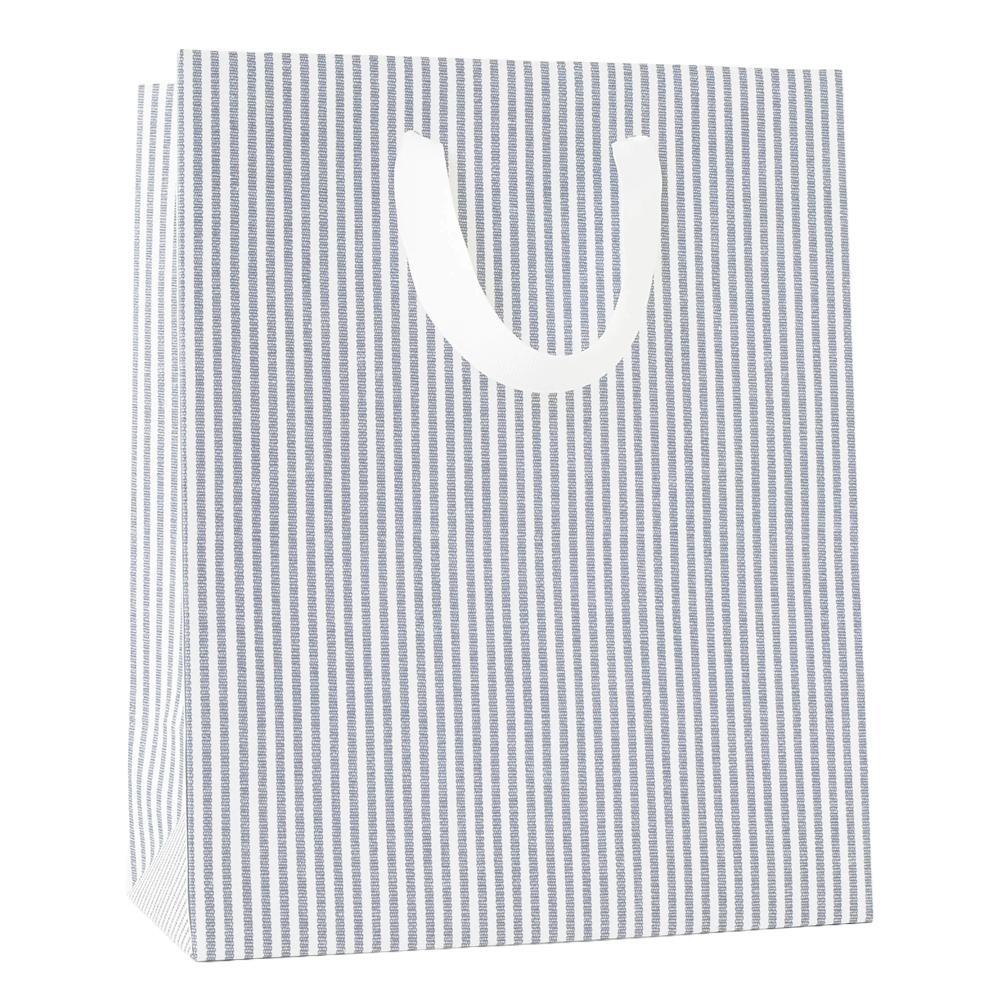 Sugar Paper - 'Blue Ticking Stripe' Gift Bag (1CT)