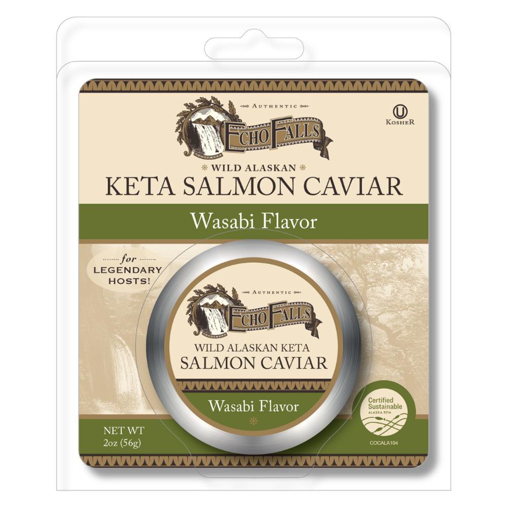 Echo Falls - 'Wasabi Flavor' Salmon Caviar (2OZ)
