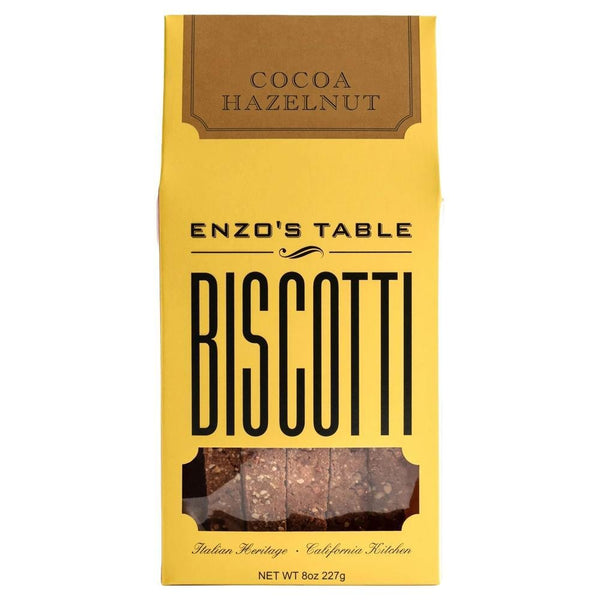 ENZO - 'Cocoa Hazelnut' Biscotti (8OZ)