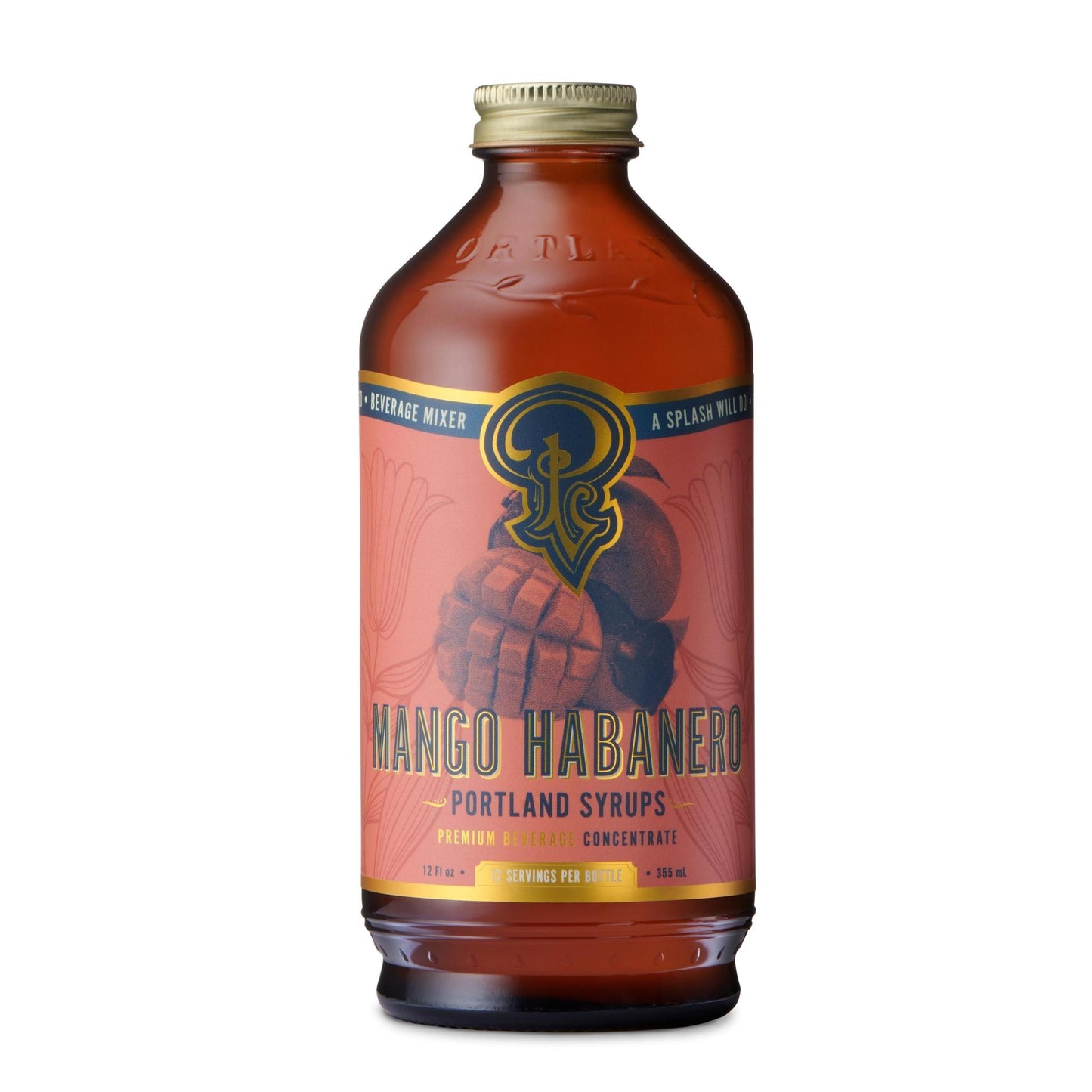 Portland Syrups - 'Mango Habanero' Liquor & Soda Mixer (12OZ)
